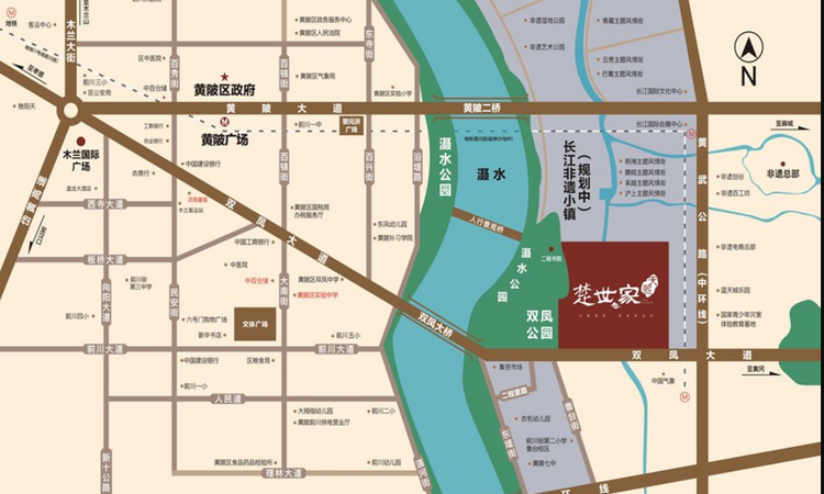  天熙楚世家交通图