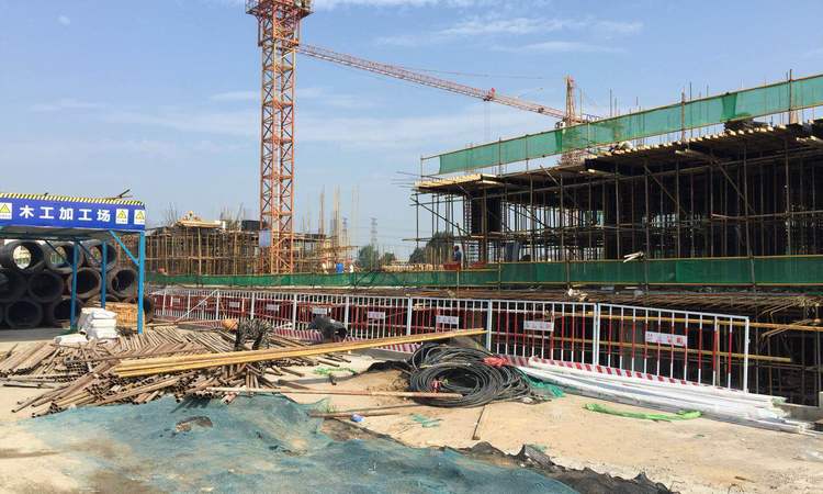 东信公馆施工进度图