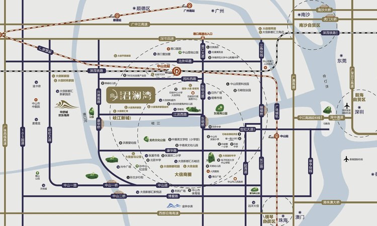 国深大信·君澜湾交通图