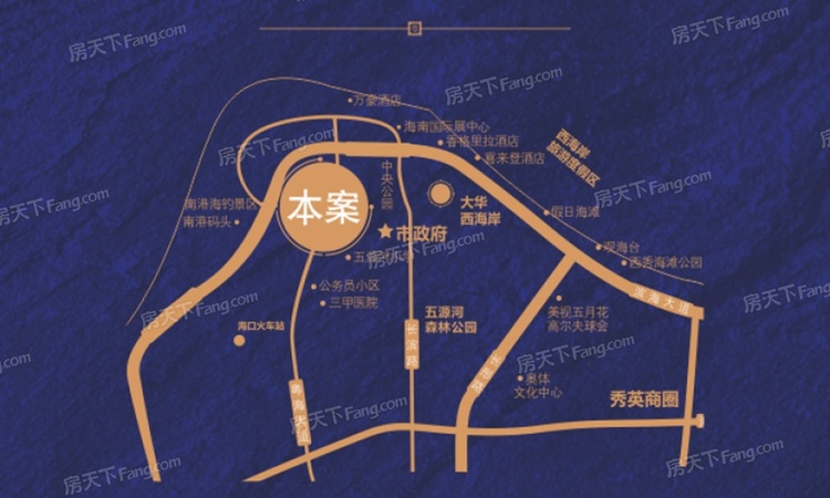 大华·锦绣海岸交通图