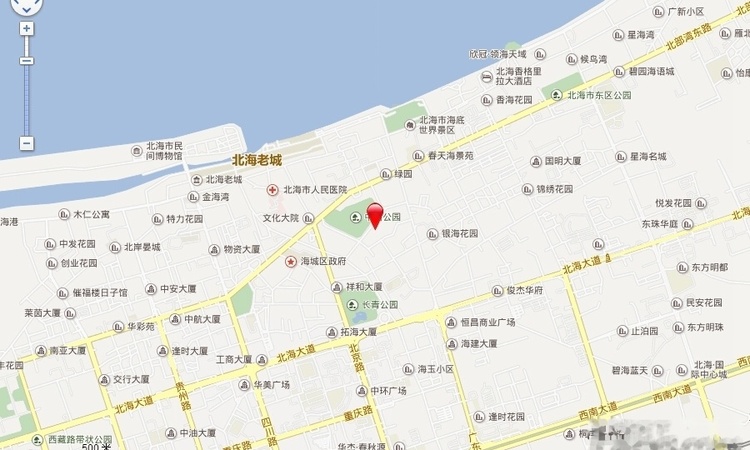 北海名座交通图