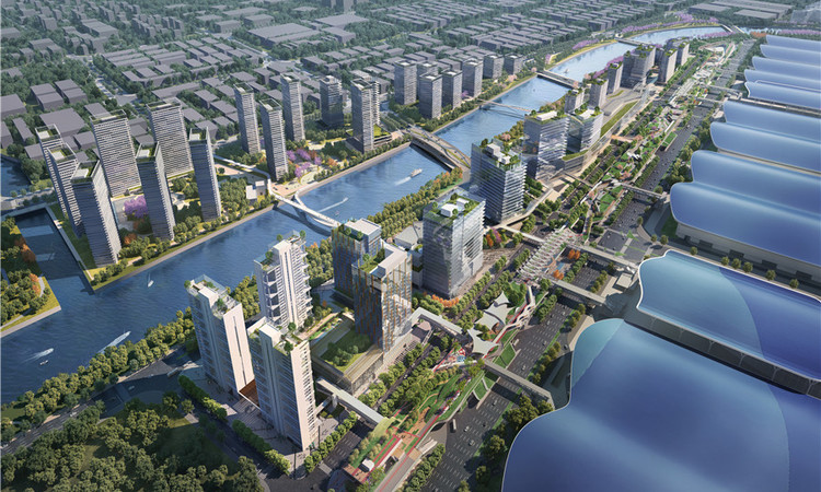 会展湾中港广场效果图