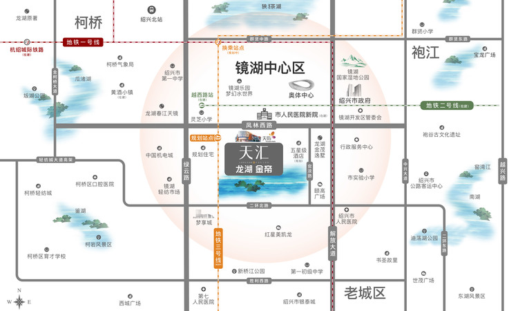 龙湖金帝·天汇交通图