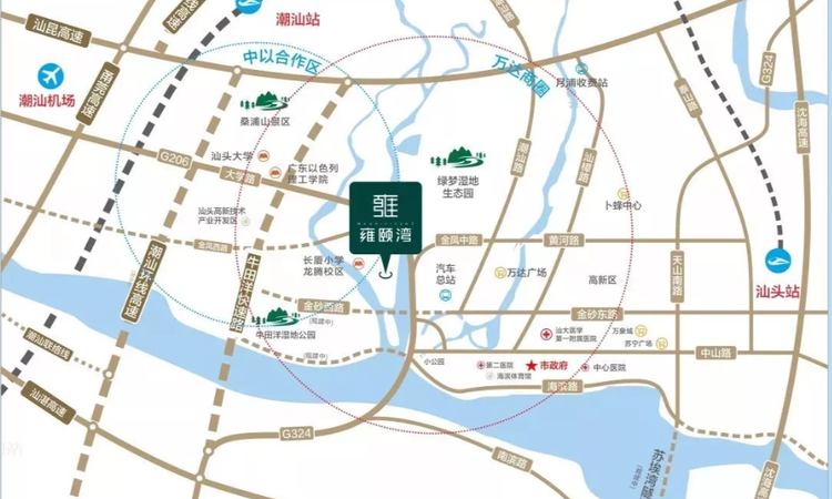 招商雍颐湾交通图