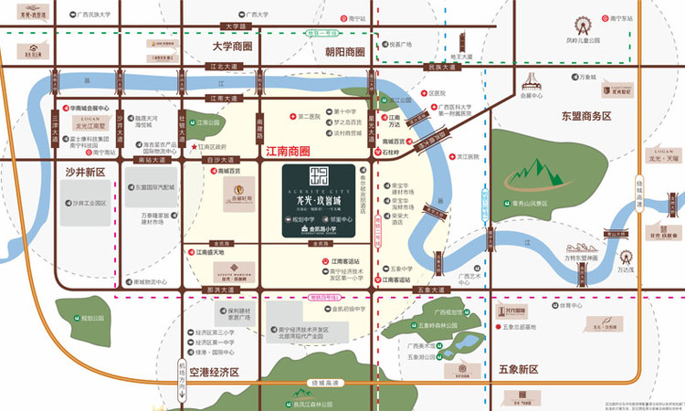 龙光玖誉城交通图