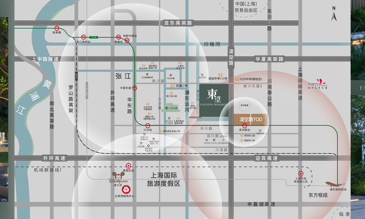 浦发上品交通图