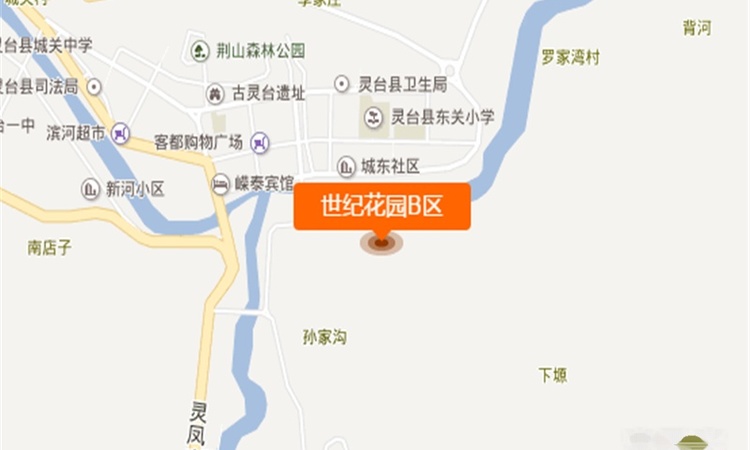 世纪花园B区交通图
