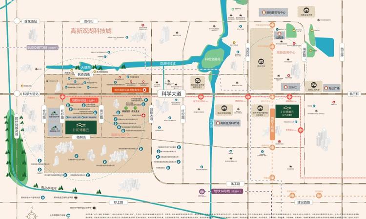 高新和锦瞻云交通图