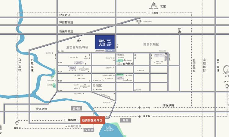 荣庭君悦天地 交通图