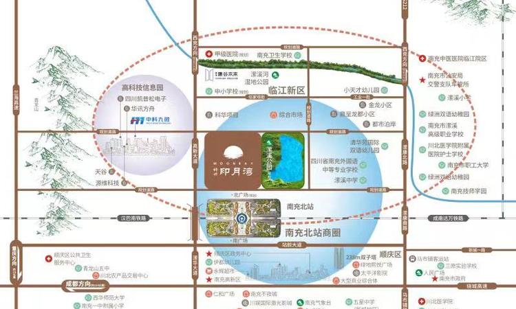 科兴·印月湾交通图