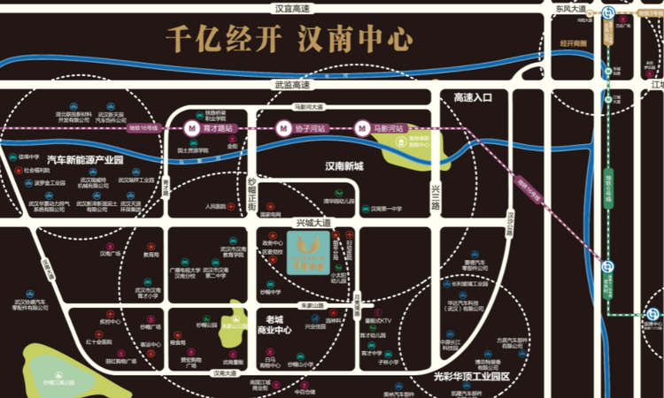 铂悦中心交通图