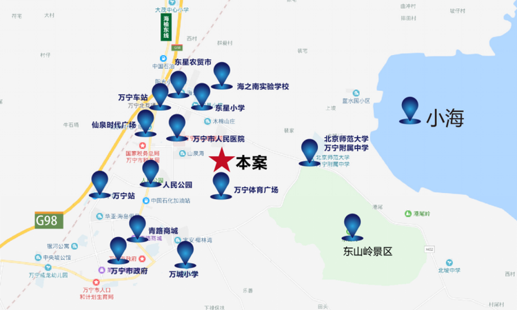 万宁 · 万星汇交通图