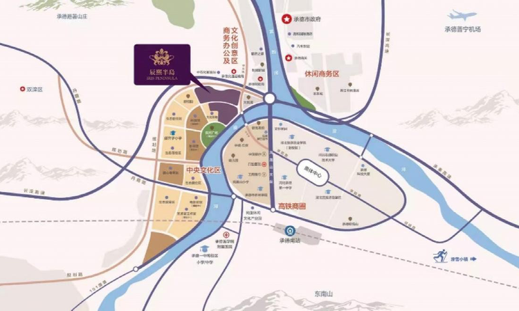 方恒辰熙半岛交通图