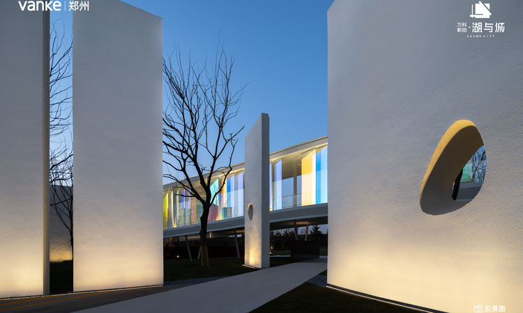 万科新田湖与城实景图