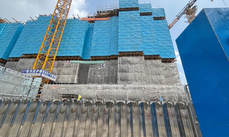 江湾金茂府施工进度图