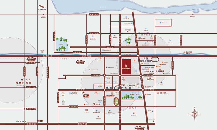 当代辰悦MOMΛ交通图