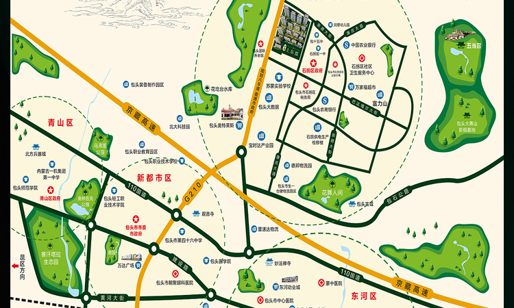 中朵·上东郡交通图