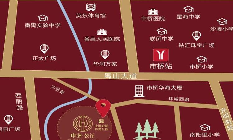 中洲公馆交通图