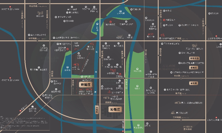 荣安映樾庄交通图