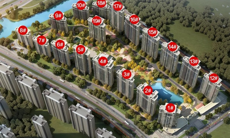 海盐恒大滨河左岸效果图