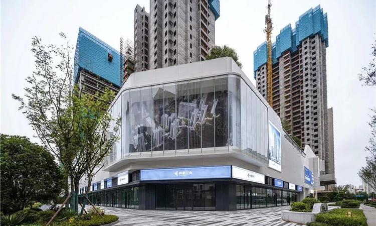 西海岸尚嘉中心施工进度图