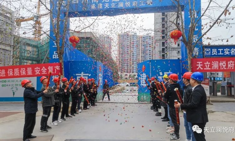 天立澜悦府施工进度图