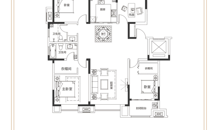 城发润园楼层平面图