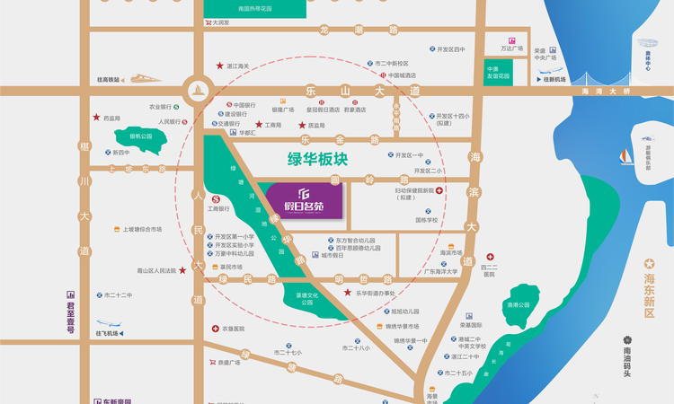 假日名苑交通图