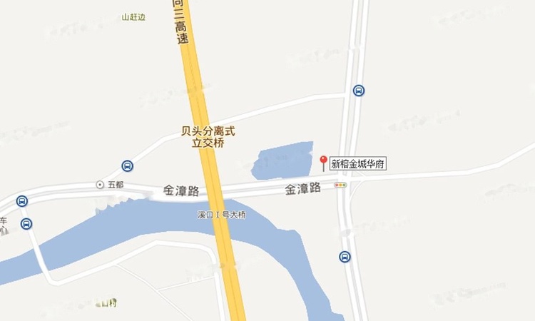 新榕金城华府交通图