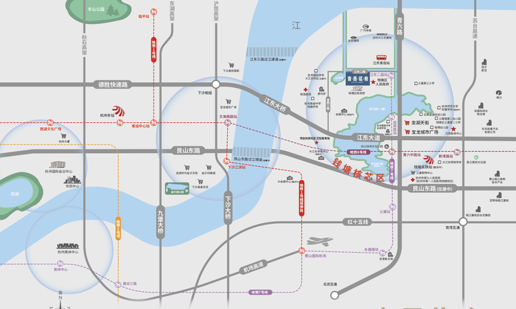 青西铭府交通图