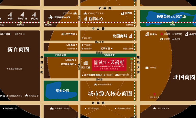 滨江天禧府交通图