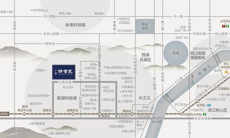 广宇·锦云里交通图