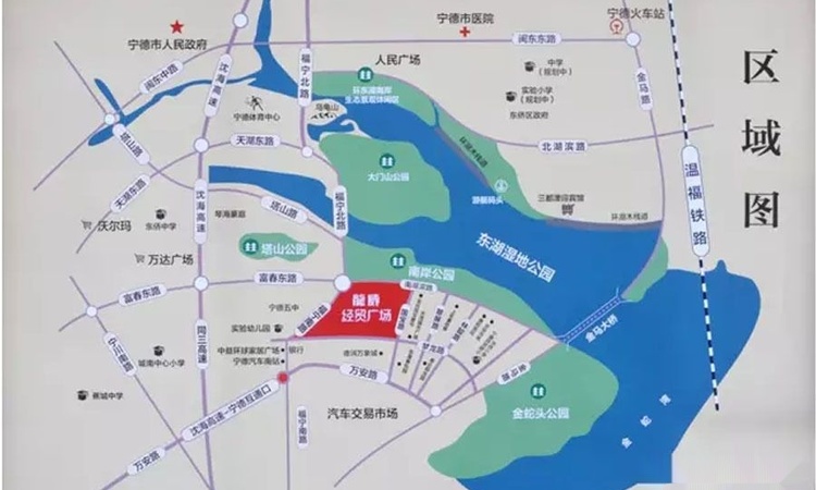 龙威经贸广场交通图