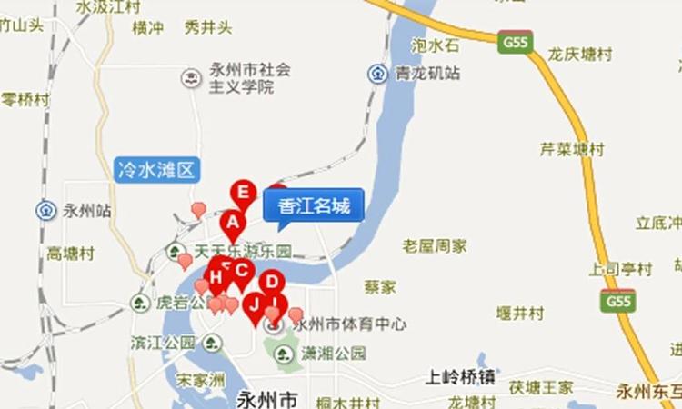 香江名城交通图