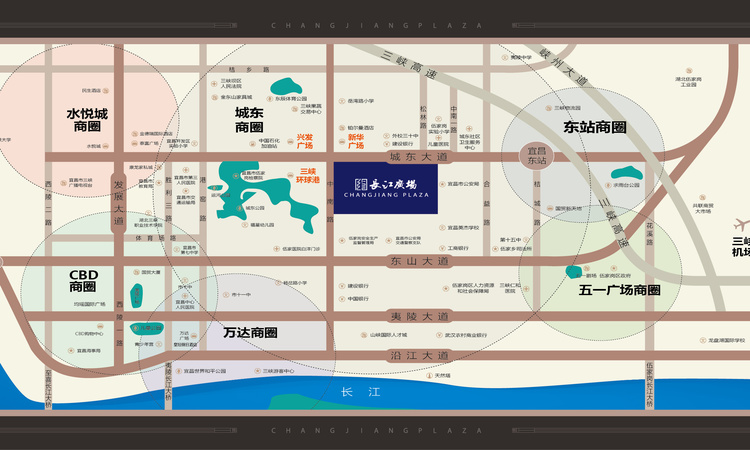 资源博雅·长江广场交通图