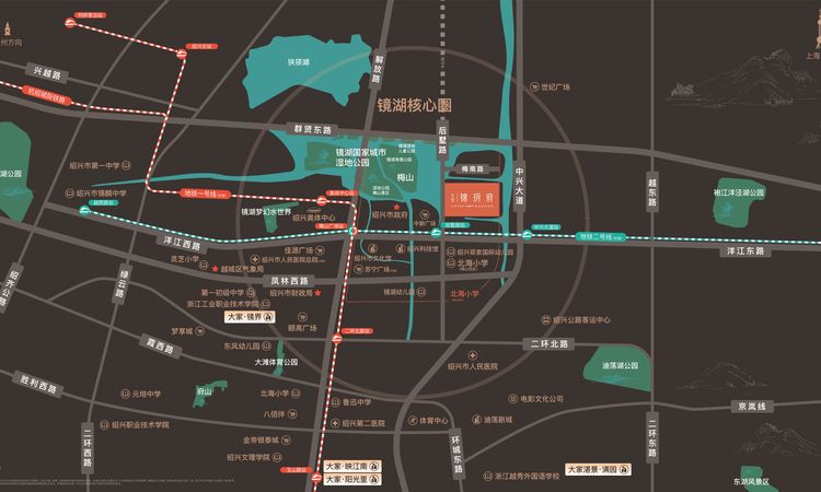 大家锦玥府交通图