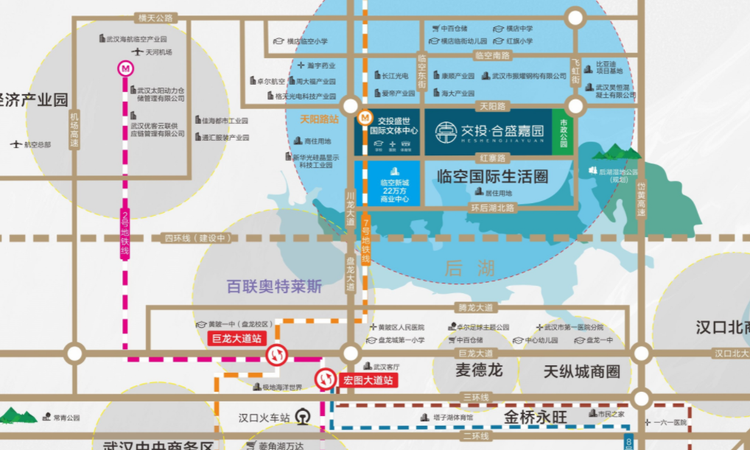 交投合盛嘉园交通图