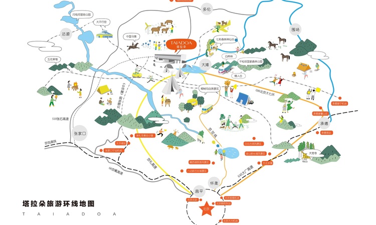 塔拉朵交通图