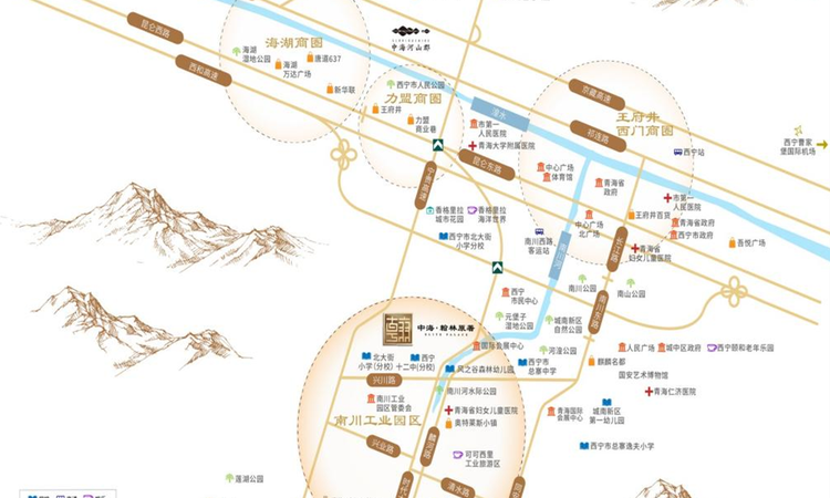 中海·翰林原著交通图