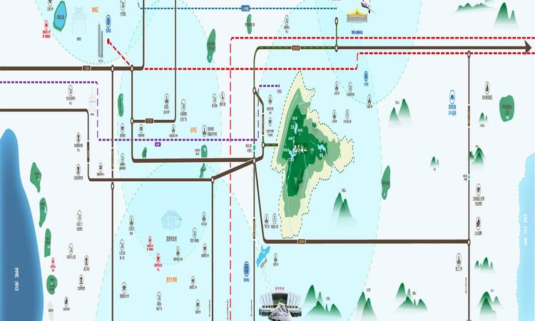九溪湖国际生态区交通图