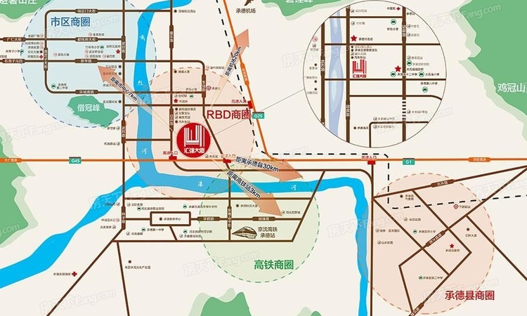 汇强大厦交通图