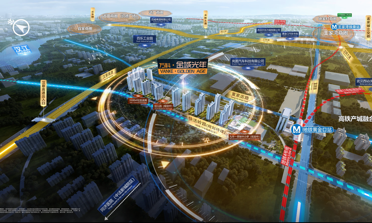 万科金域光年交通图