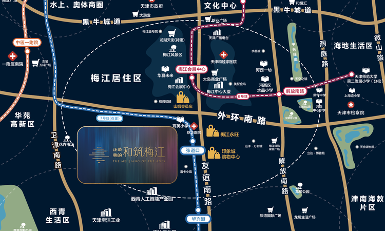 美的云筑交通图