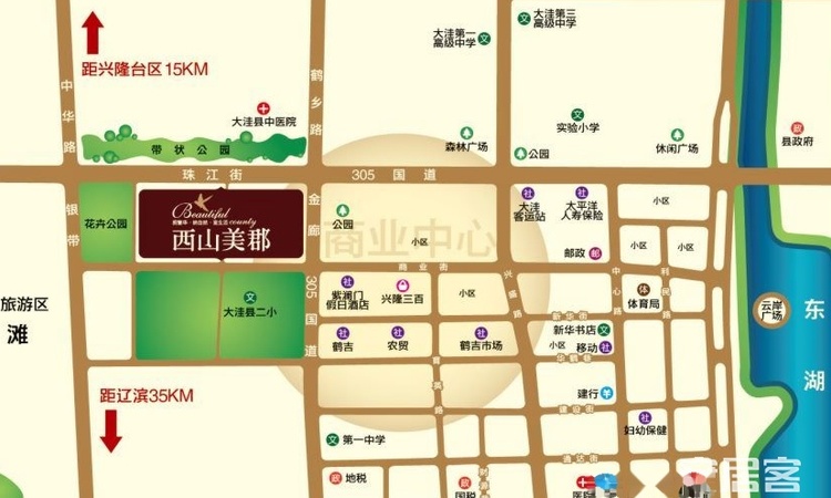 西山美郡交通图