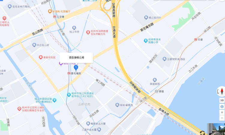 德信御临云峰交通图