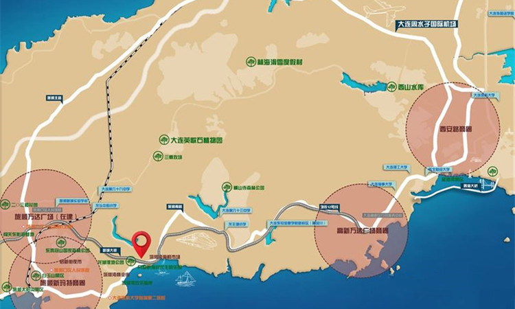 御麓湾交通图