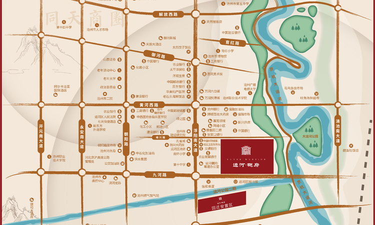 运河樾府交通图