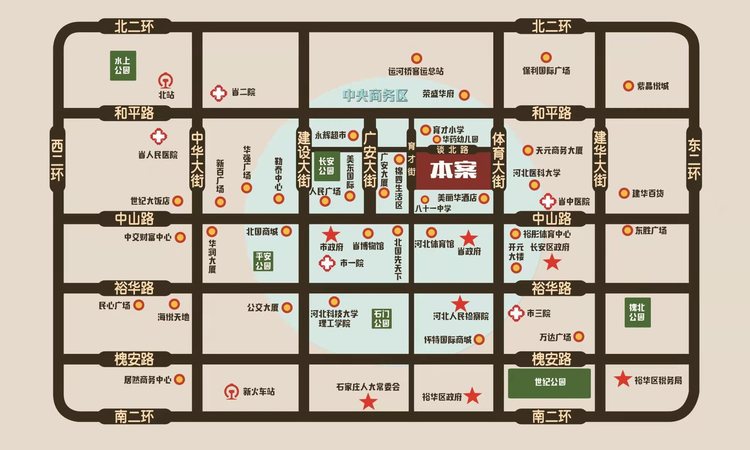 盛益广场交通图