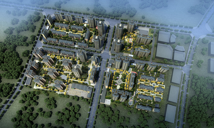 美的·悦江府效果图