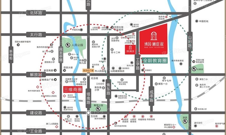 博园·澜庭叙交通图